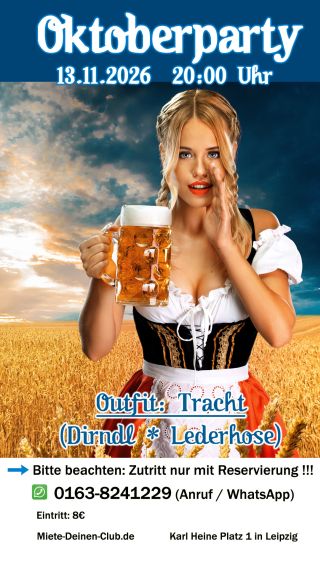 Oktoberparty 13.11.2026