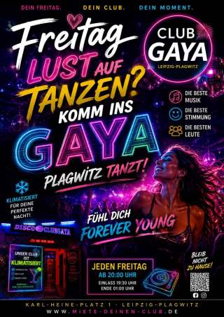 Freitags Disco ab 19:30 Uhr in Leipzig